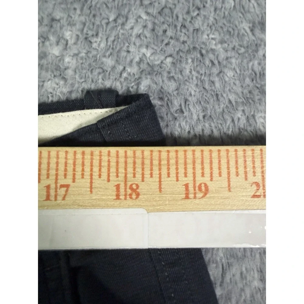 Banana Republic Mens Pants 36x30 Relaxed Fit Wide Leg Cotton Blue Flap Pockets